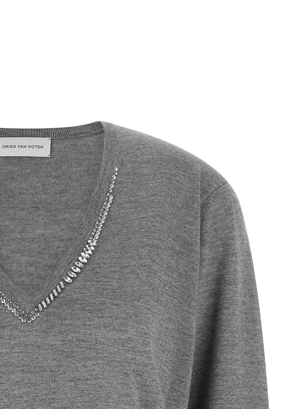 The Best Shops DRIES VAN NOTEN: クルーネック - クルーネック - グレー