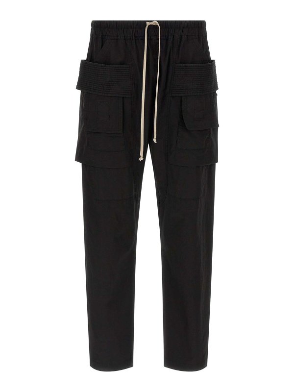 DRKSHDW: casual trousers - Creatch Cargo Drawstring Pants