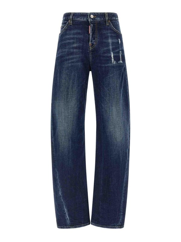 DSQUARED2: Jeans Rectos - Vaqueros Rectos - Azul