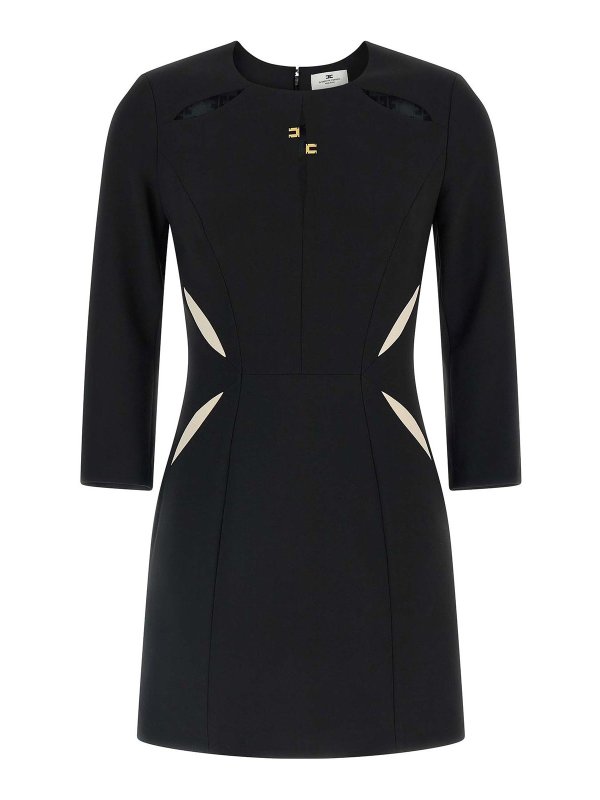 ELISABETTA FRANCHI: ニーレングスドレス - 膝丈ドレス - 白