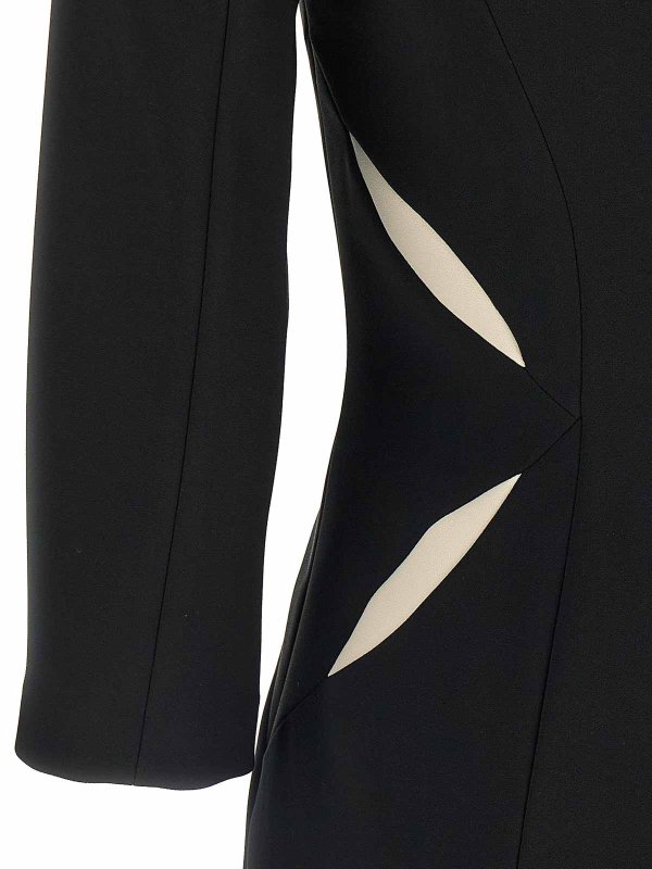 膝丈ドレス - 白 shop online: ELISABETTA FRANCHI