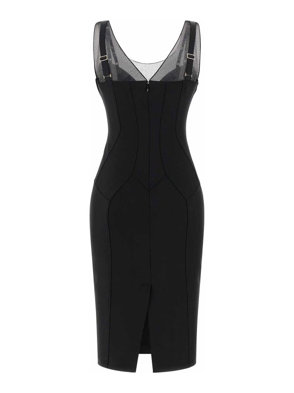 ELISABETTA FRANCHI: ニーレングスドレス online - 膝丈ドレス - 黒