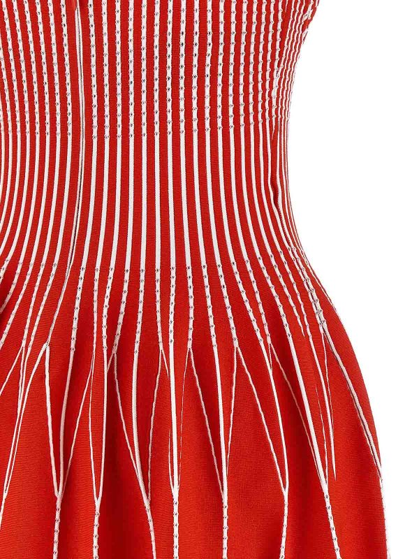 膝丈ドレス - 赤 shop online: ELISABETTA FRANCHI