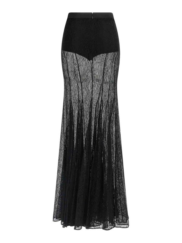 ELISABETTA FRANCHI: ニーレングススカート＆ミディ丈 online - 膝丈/ミディスカート - 黒