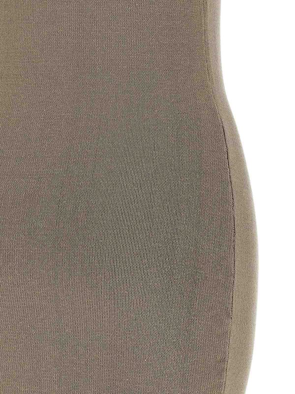 膝丈ドレス - ベージュ shop online: ENTIRE STUDIOS