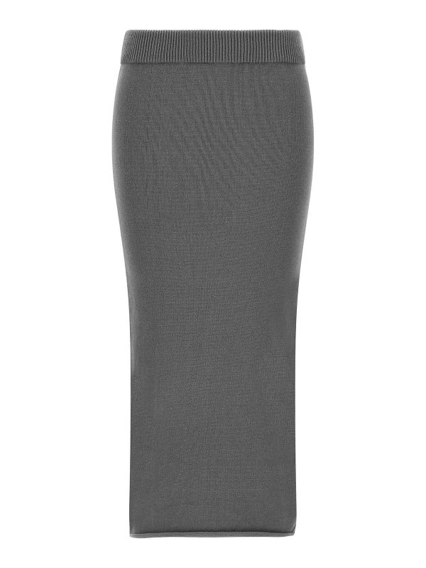 ENTIRE STUDIOS: Knielange und Midi Röcke - Midirock - Grau