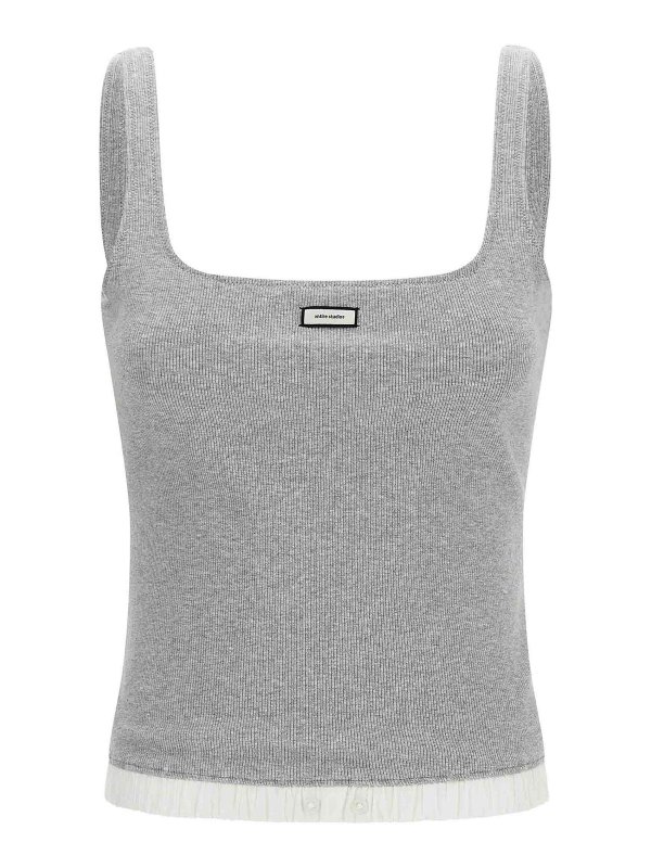 ENTIRE STUDIOS: Tops und Tank Tops - Top - Grau