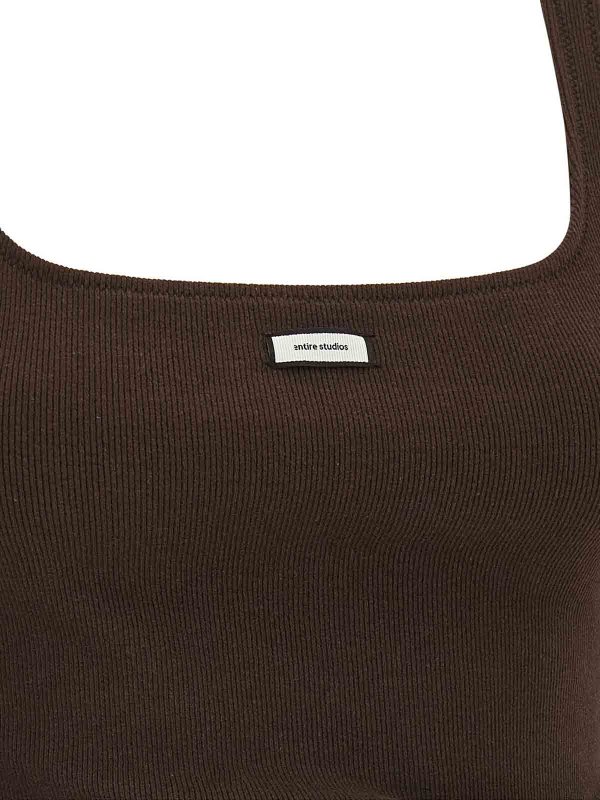 トップ/タンクトップ - ブラウン shop online: ENTIRE STUDIOS