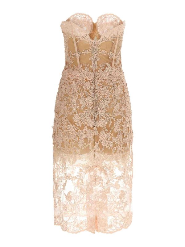 ERMANNO SCERVINO: ニーレングスドレス online - 膝丈ドレス - ヌードカラー