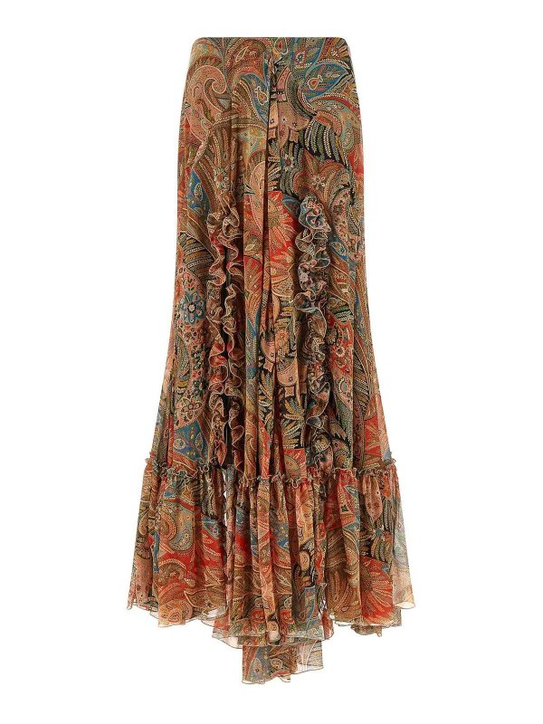 ETRO: Knielange und Midi Röcke - Midirock - Orange