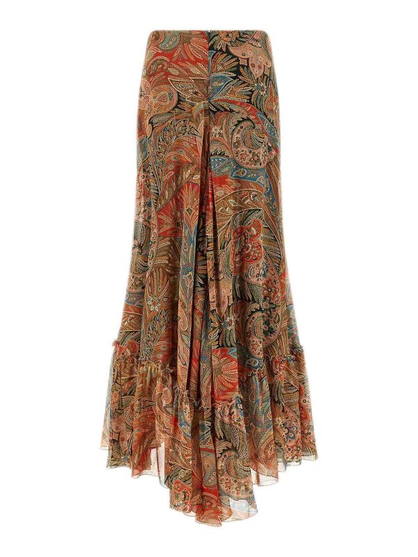 ETRO: Knielange und Midi Röcke online - Midirock - Orange
