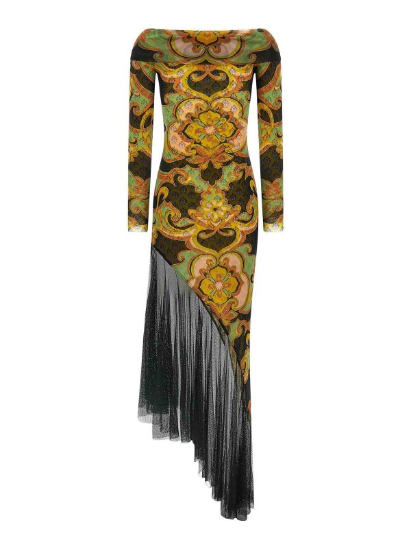 ETRO: Knielange Kleider online - Knielanges Kleid - Bunt