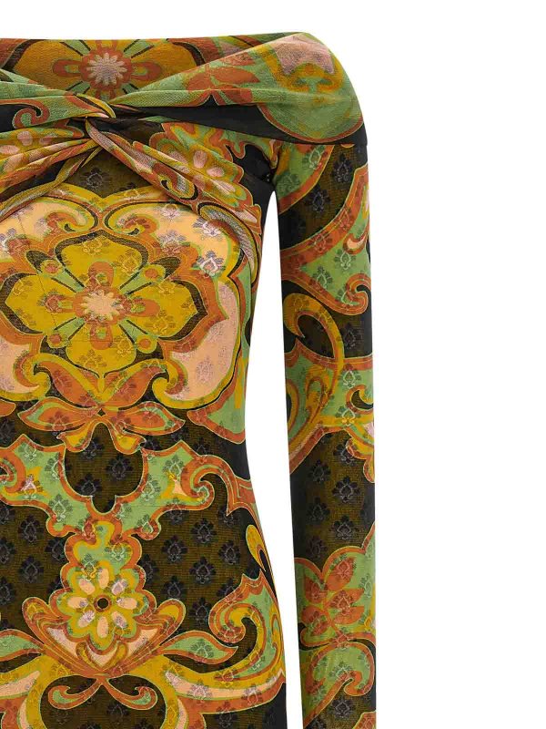 The Best Shops ETRO: Knielange Kleider - Knielanges Kleid - Bunt