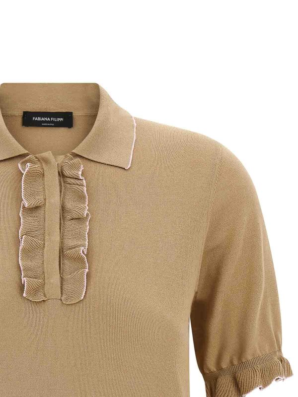 The Best Shops FABIANA FILIPPI: Poloshirts - Poloshirt - Beige