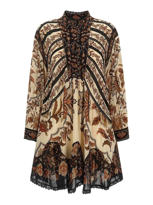 FARM RIO: ニーレングスドレス - 膝丈ドレス - ベージュ