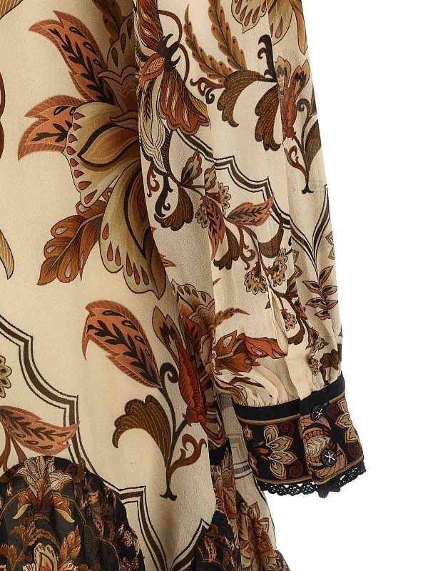 膝丈ドレス - ベージュ shop online: FARM RIO