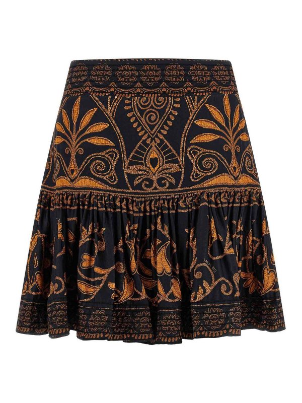 FARM RIO: ニーレングススカート＆ミディ丈 - 膝丈/ミディスカート - マルチカラー