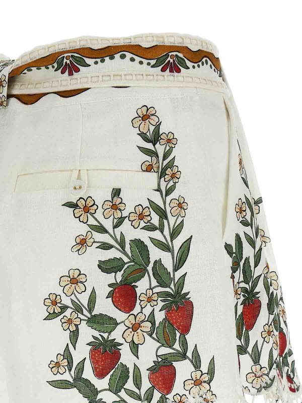 ショートパンツ - 白 shop online: FARM RIO