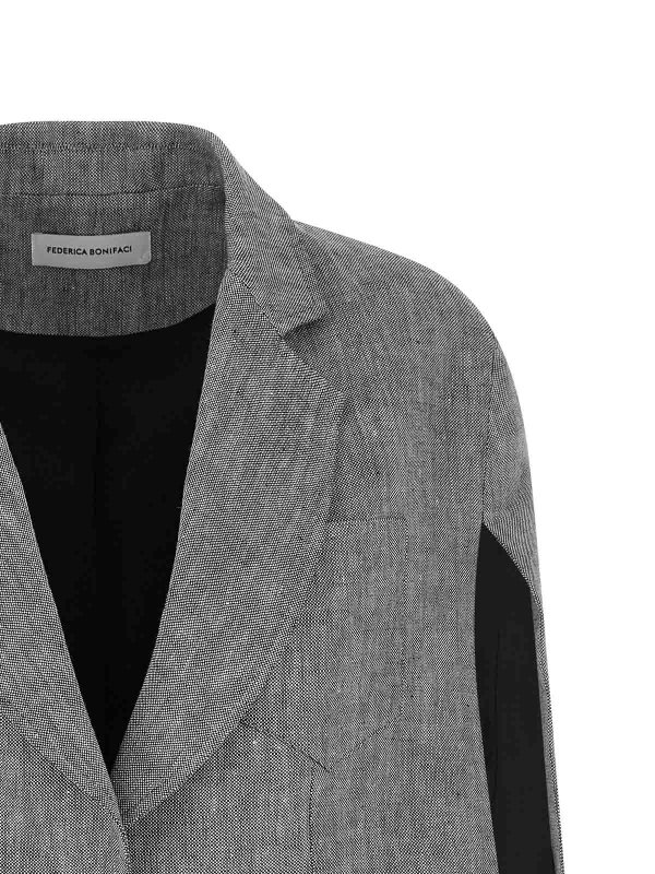 The Best Shops FEDERICA BONIFACI: Capes & Ponchos - Cape - Grau
