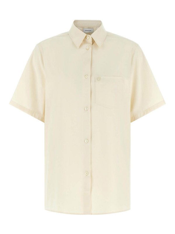 FERRAGAMO: シャツ - シャツ - ベージュ