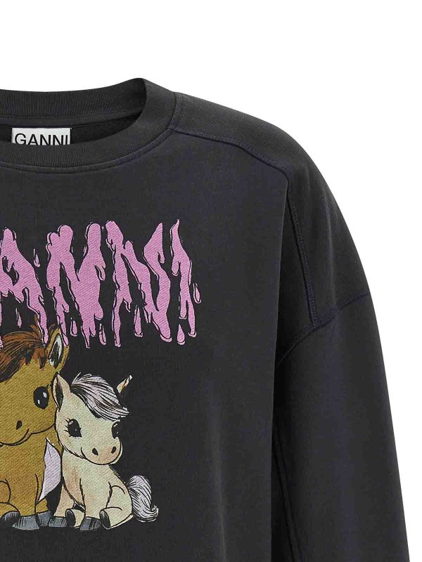 The Best Shops GANNI: スウェット＆セーター - スウェットシャツ/セーター - 黒