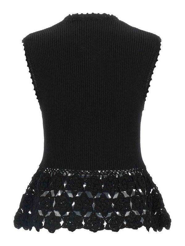 GANNI: Chalecos online - Chaleco - Negro