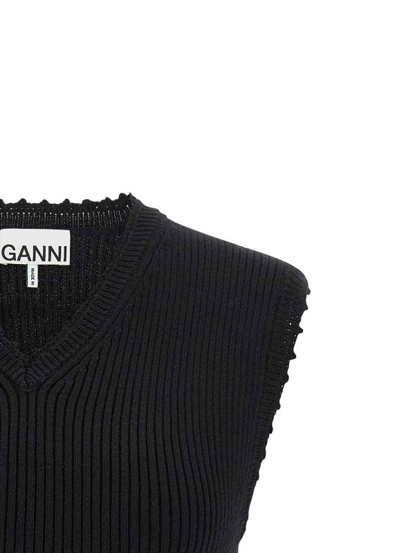 The Best Shops GANNI: Chalecos - Chaleco - Negro