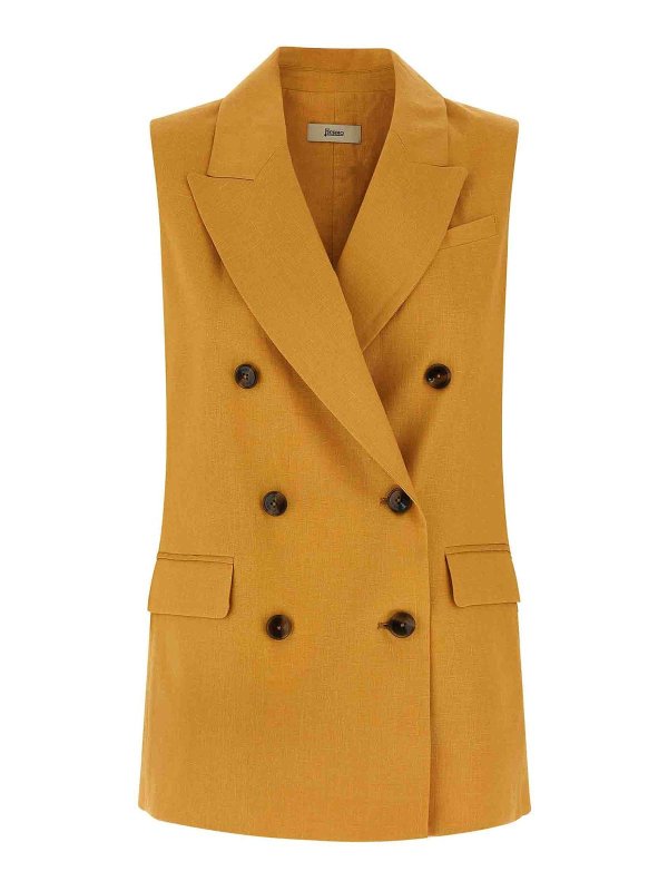 HERNO: vests - Linen Vest