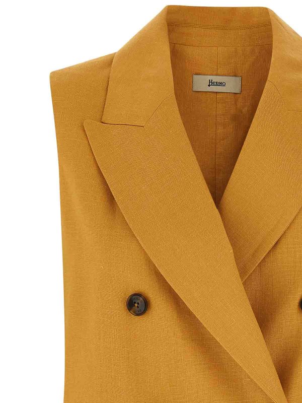 The Best Shops HERNO: vests - Linen Vest