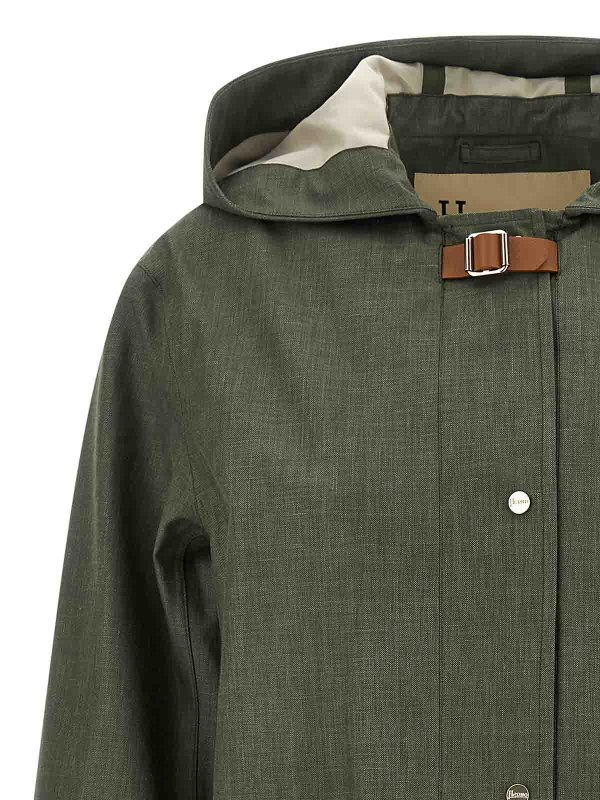 The Best Shops HERNO: trench coats - Linen Raincoat