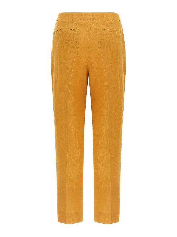 HERNO: casual trousers online - Linen Trousers