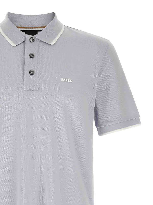 The Best Shops Hugo Boss: Poloshirts - Poloshirt - Hellblau