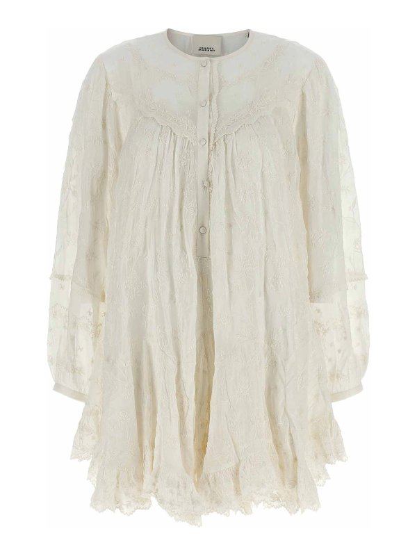 ISABEL MARANT: ニーレングスドレス - 膝丈ドレス - 白