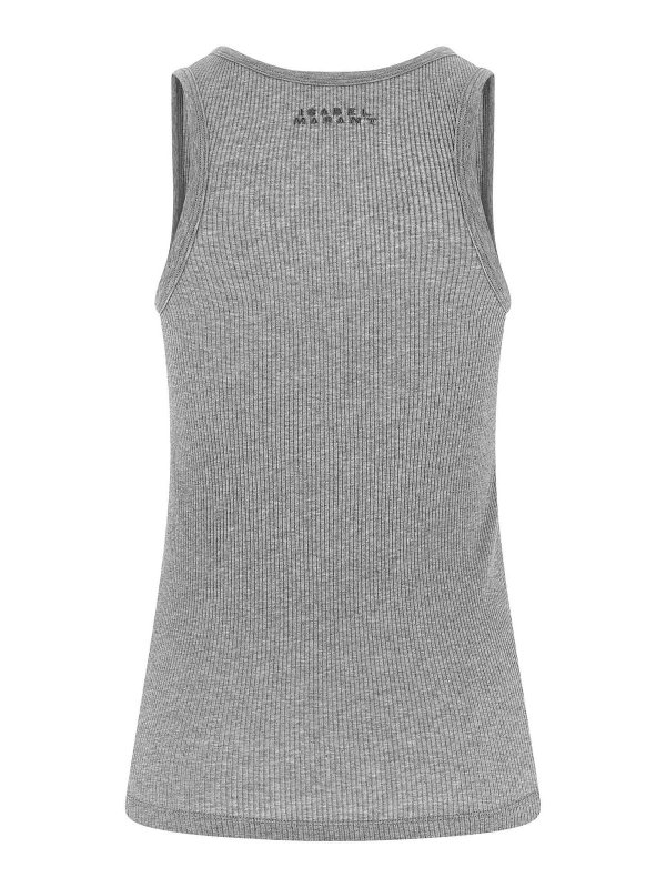 ISABEL MARANT: Tops y camisetas sin mangas online - Top - Gris