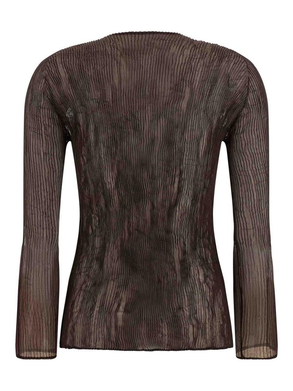 ISSEY MIYAKE: トップス＆タンクトップ online - トップ/タンクトップ - ブラウン