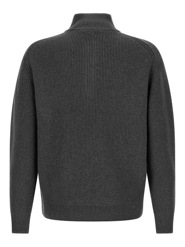 J.W. ANDERSON: Strickpullover mit Rundhalsausschnitt online - Rundhalspullover - Grau