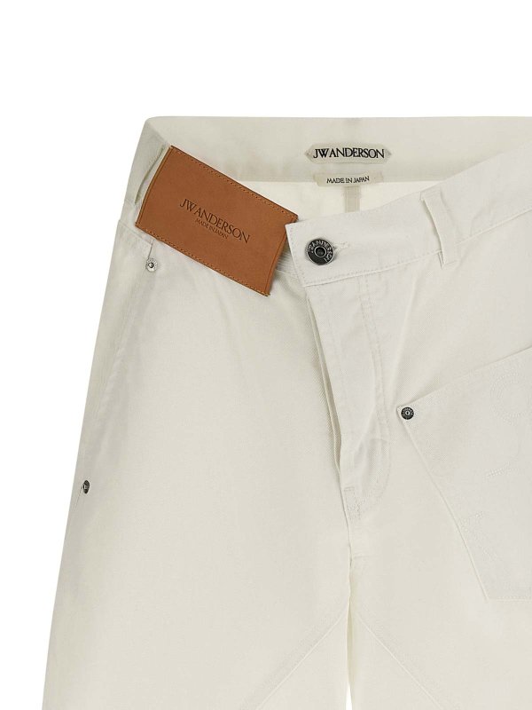 The Best Shops J.W. ANDERSON: Jeans Rectos - Vaqueros Rectos - Blanco