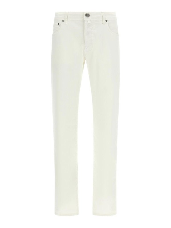 JACOB COHEN: Jeans Rectos - Vaqueros Rectos - Blanco