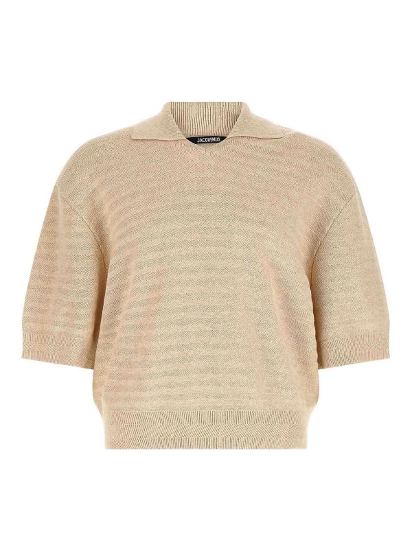 JACQUEMUS: ポロシャツ - ポロシャツ - ベージュ