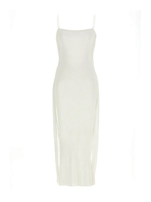 JACQUEMUS: ニーレングスドレス - 膝丈ドレス - 白