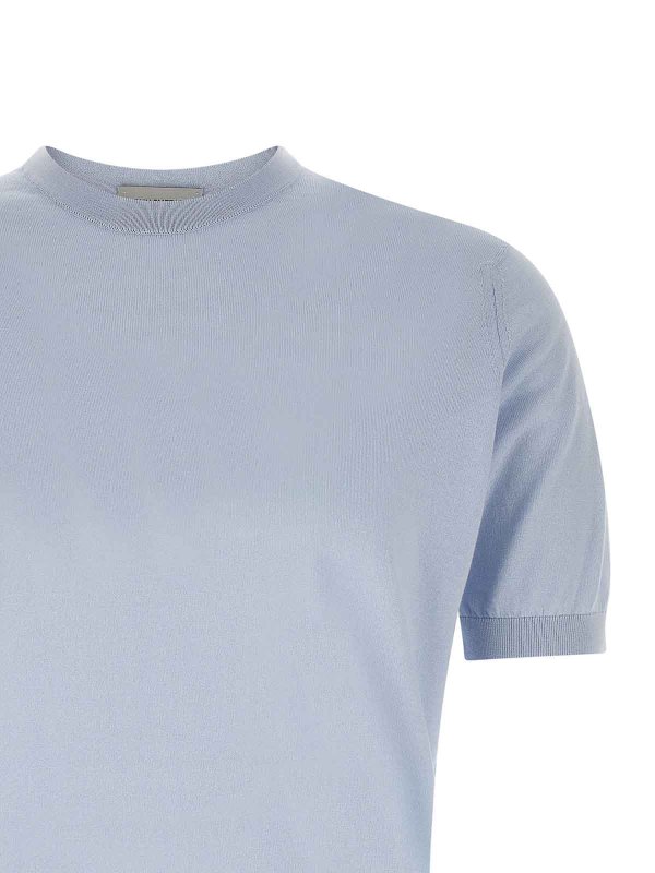 The Best Shops JOHN SMEDLEY: T-shirts - T-Shirt - Hellblau