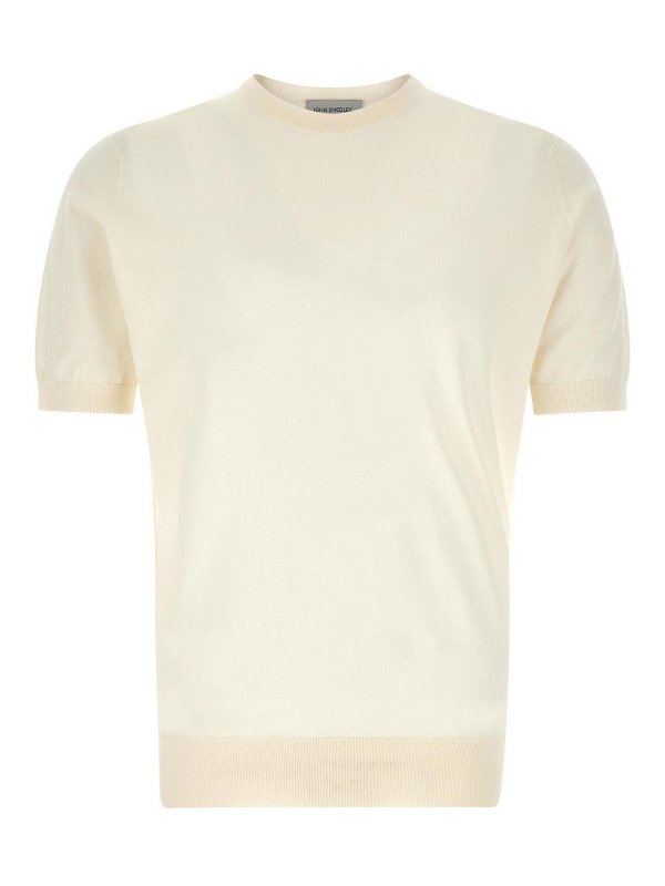 JOHN SMEDLEY: T-shirts - T-Shirt - Weiß