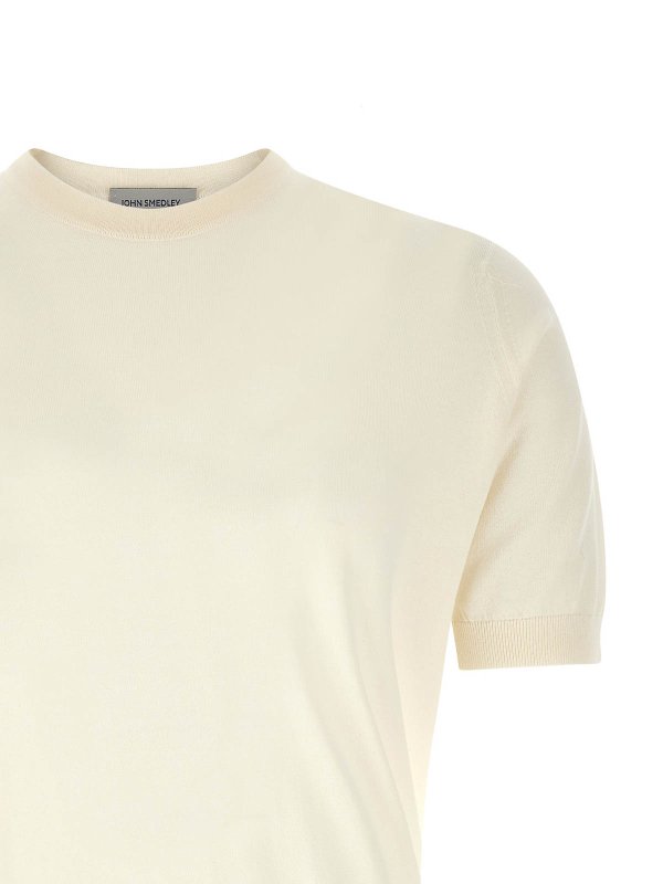 The Best Shops JOHN SMEDLEY: T-shirts - T-Shirt - Weiß