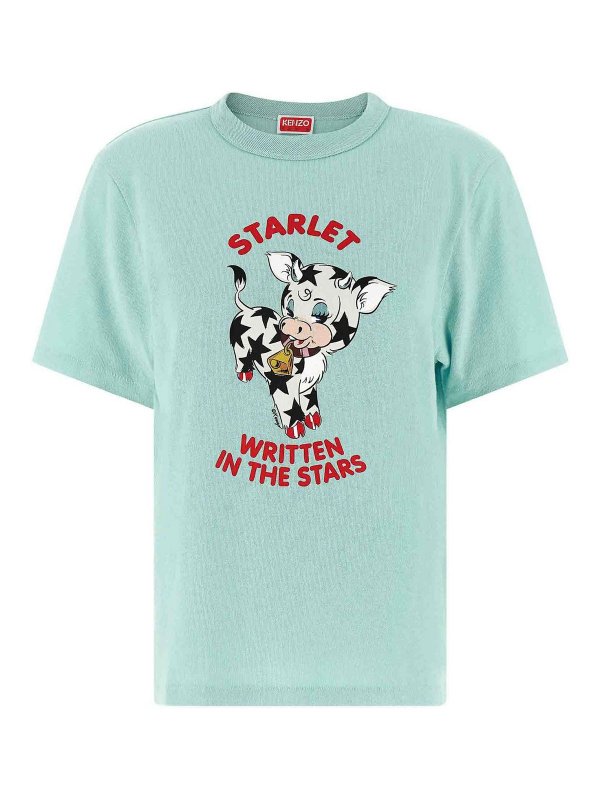 KENZO: T-shirts - T-Shirt - Hellblau