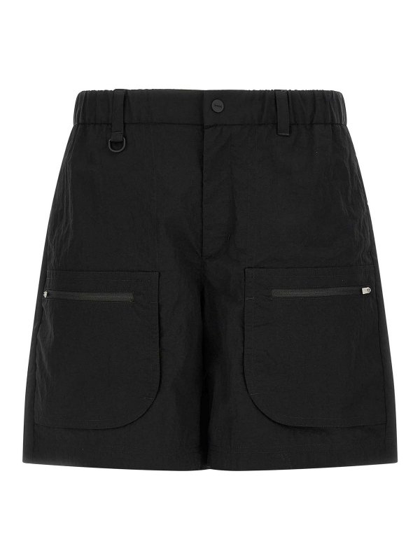 LAMINAR: トラウザーショーツ - ショートパンツ - 黒