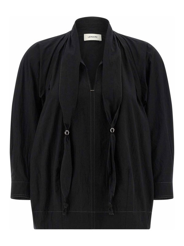 LEMAIRE: ブラウス - ブラウス - 黒
