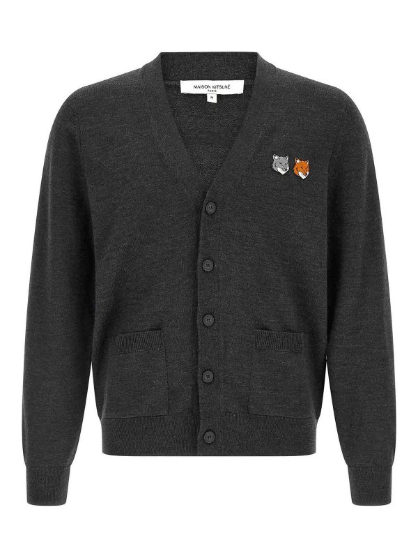 MAISON KITSUNÉ: カーディガン - カーディガン - グレー