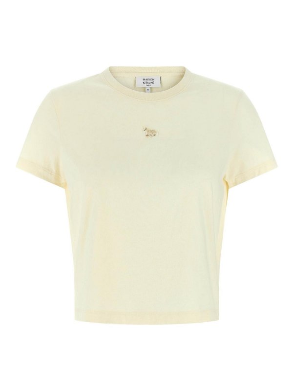 MAISON KITSUNÉ: T-shirts - T-Shirt - Beige