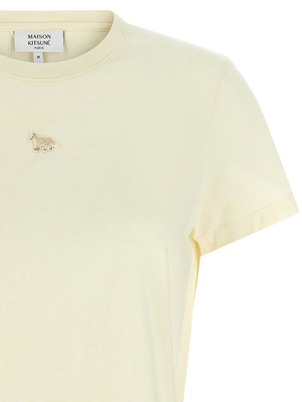 The Best Shops MAISON KITSUNÉ: T-shirts - T-Shirt - Beige