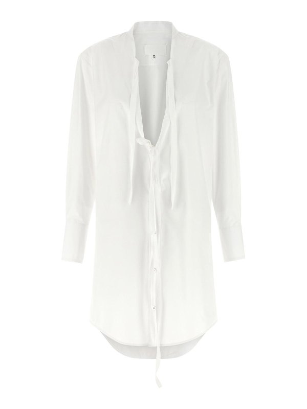 Maison Margiela: ニーレングスドレス - 膝丈ドレス - 白